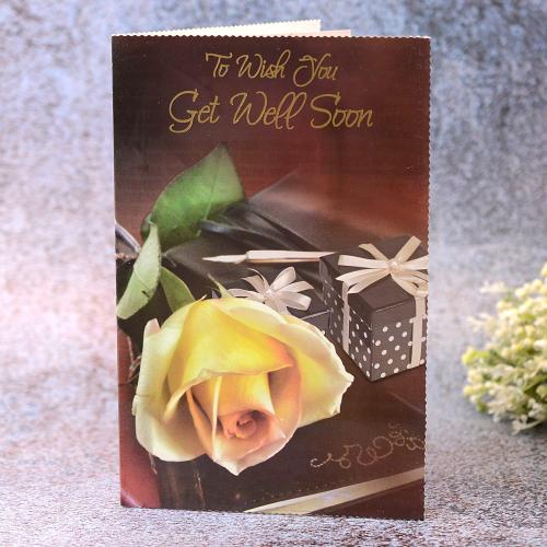 Single Flower Get Well Card