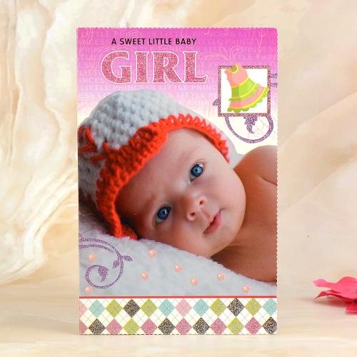 Very Cute Baby Girl Greeting Card