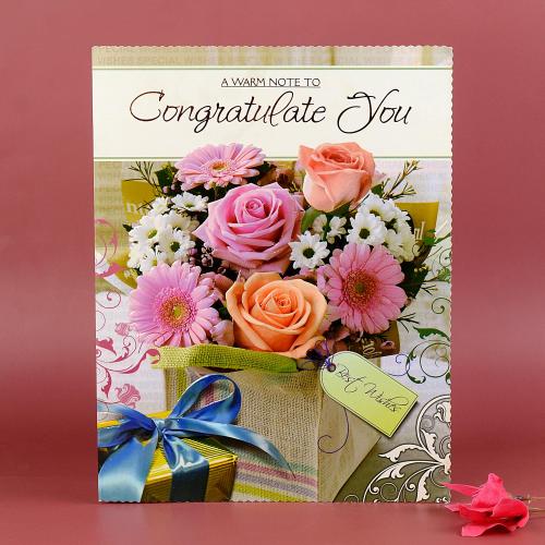 Peach Congratulations Card