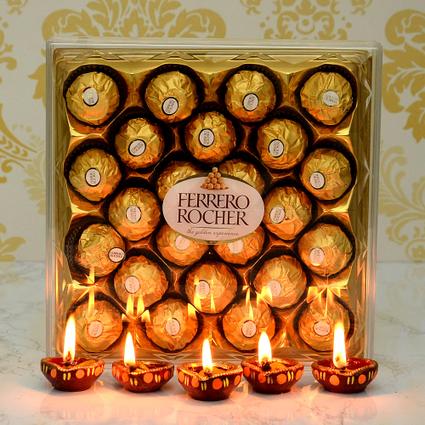 Diyas with Ferrero Rocher