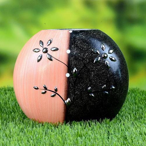 Oval Bamboo Flower Vase