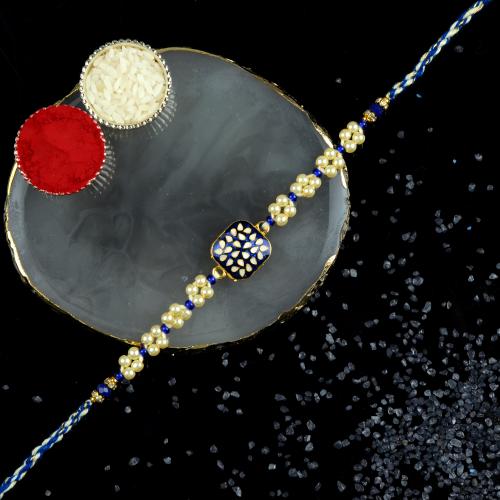 Royal Blue Designer Rakhi 