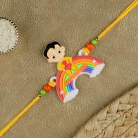 Superman on Rainbow Kids Rakhi